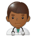 👨🏾‍⚕️ man health worker: medium-dark skin tone display on Samsung